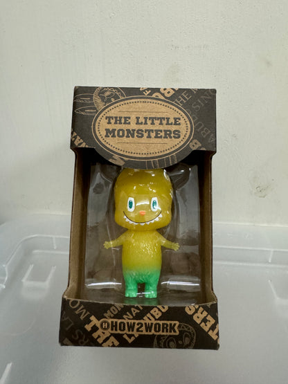 How2work Mini Labubu Transparent Yellow Green ver Limited Edition Retired Rare