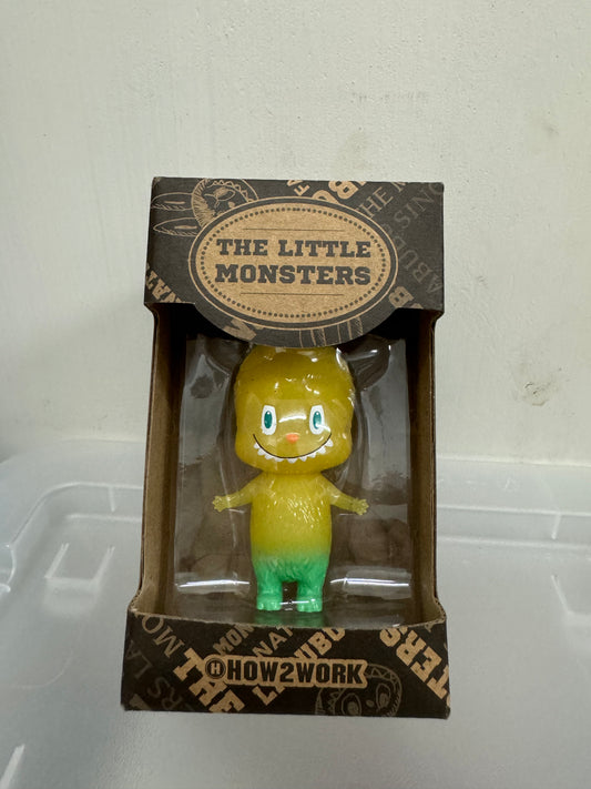 How2work Mini Labubu Transparent Yellow Green ver Limited Edition Retired Rare