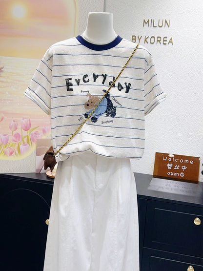 Korean Fashion Cute Animals Style T-Shirt Series | Everyday Puppy - Kawaii Fashion Items