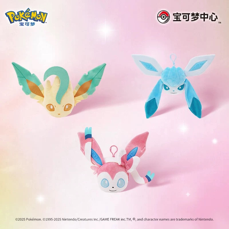 Japan Cartoon Pokemon Eevee Evolution Series Cute Plush Mini Coinbag Keychain | Eevee Vaporeon Jolteon Flareon Espeon Umbreon Leafeon Glaceon Sylveon - Evolve Anime Collectable Kawaii Item