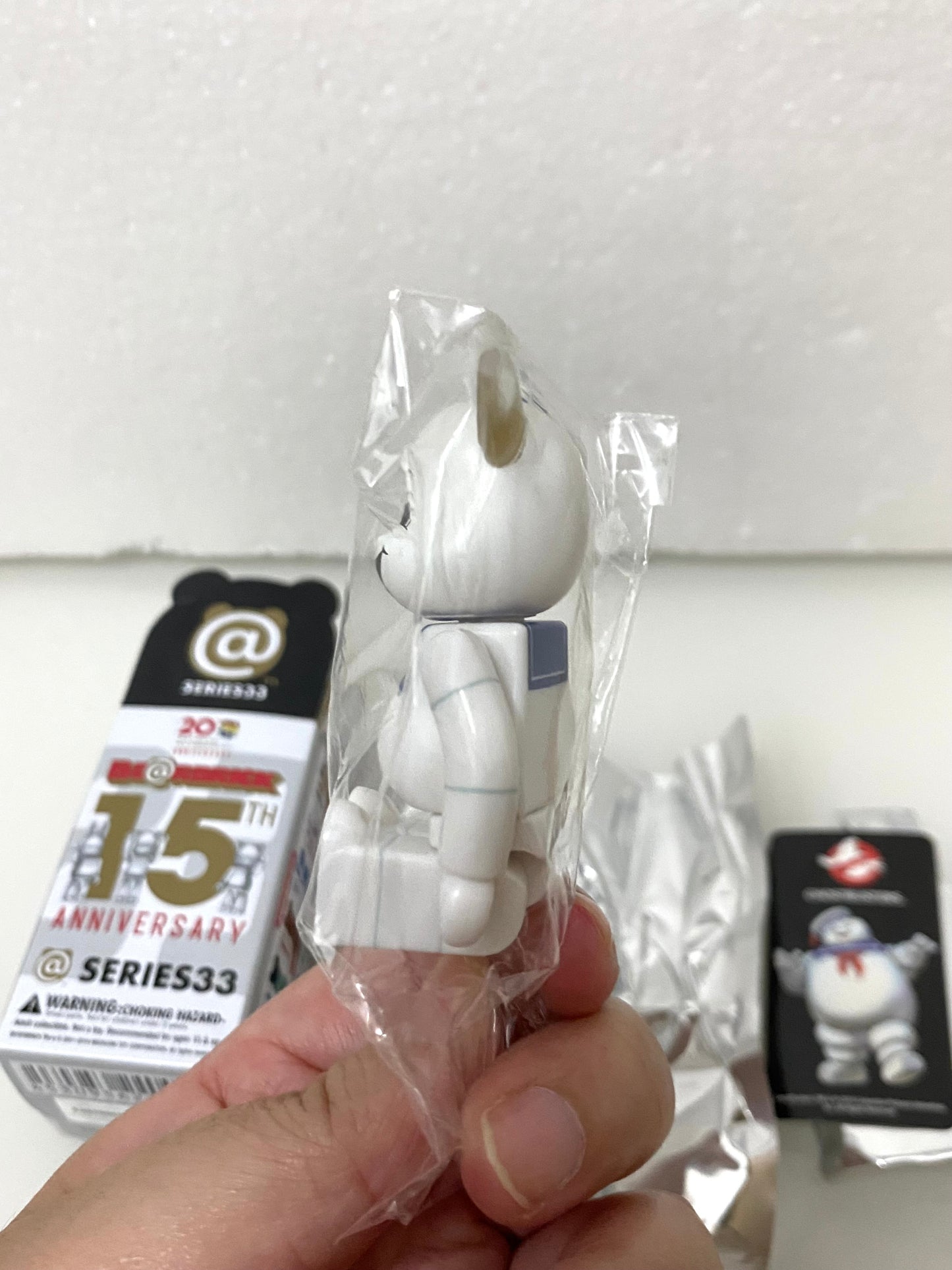 Japan Medicom Toy 100% Be@rbrick Series 33 | Ghostbusters Puft Marshmallow Man - Retried Limited Rare Toy Collection