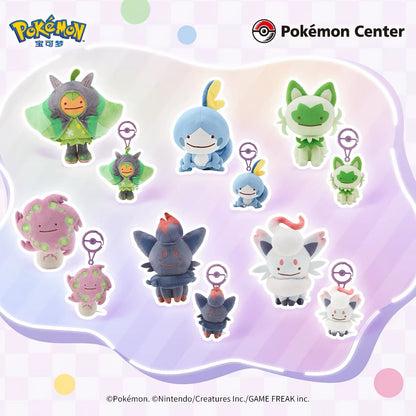 Japan Cartoon Pokemon Center Ditto Crossover Part 2 | Spiritomb Hisui Zorua Sobble Ogerpon - Mascot Mini Plush Doll