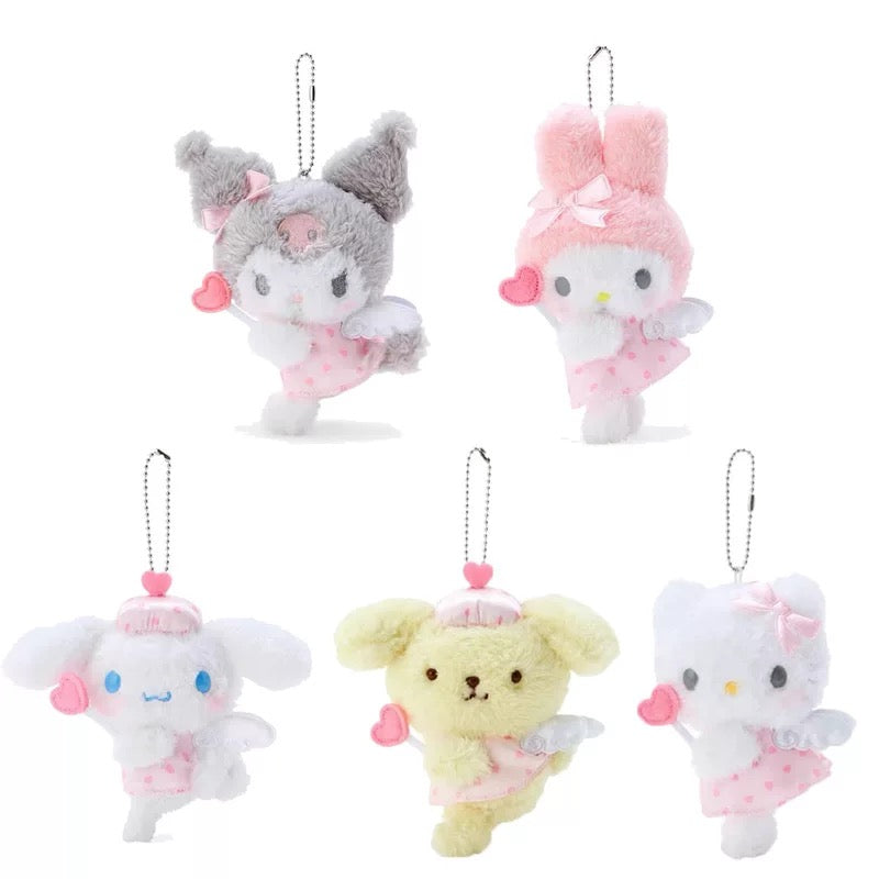 Japan Sanrio Dream Angel | Hello Kitty My Melody Kuromi Cinnamoroll Pompompurin - Mini Plush Doll 10cm Keychain