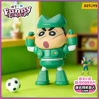 52TOYS Crayon Shin-chan Funny Cosplay Series - Kandamu Robot Cosplay blind box figure
