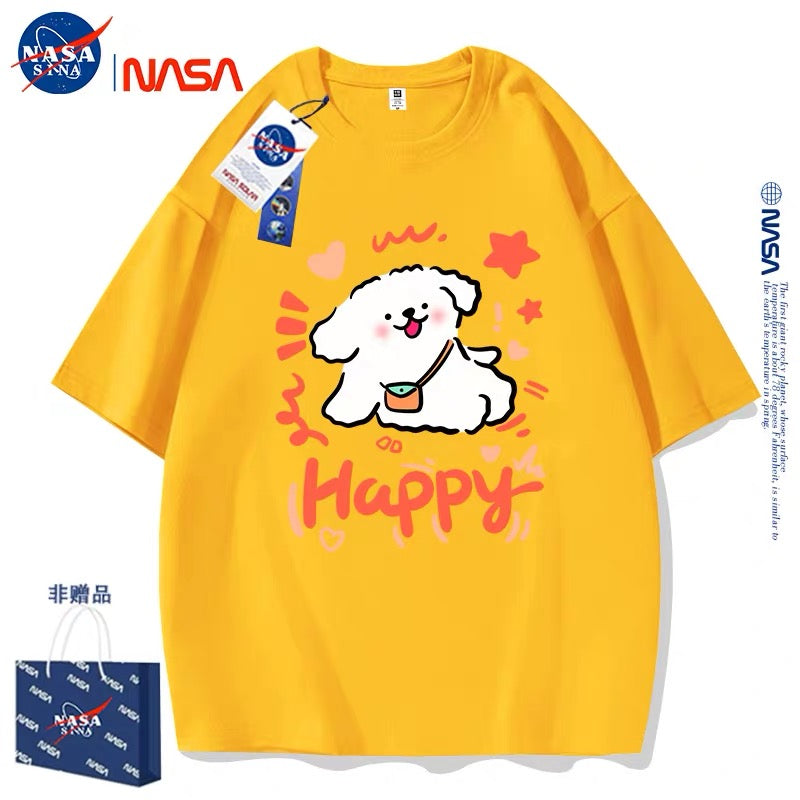 Cute Cartoon Doggie Maltese Puppy Style T-Shirt Series | Happy Dog Part2 - Kawaii Fashion Items for Child & Adult