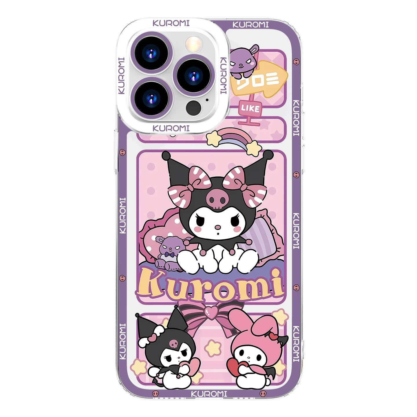 Japanese Cartoon Kuromi | Daily & Fun 8 Styles - iPhone Case PLUS SE2 XS XR X 11 12 13 14 15 16 16e 17 17e Pro Promax 12mini 13mini