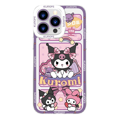 Japanese Cartoon Kuromi | Daily & Fun 8 Styles - iPhone Case PLUS SE2 XS XR X 11 12 13 14 15 16 16e 17 17e Pro Promax 12mini 13mini