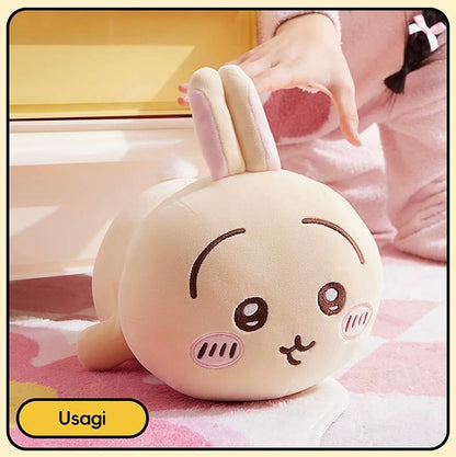 ChiiKawa X Miniso | ChiiKawa Hachiware Usagi Momonga Lying Down - 25cm Plush Doll Kawaii items Room Decoration doll