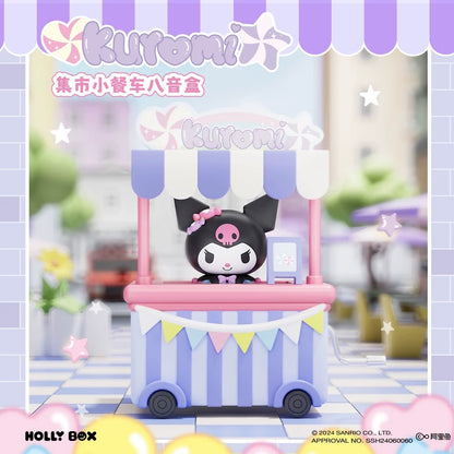 Sanrio Characters Food Cart Music Box Series | My Melody Kuromi Cinnamoroll Pompompurin - Kawaii Decoration Collectable Toys Toy Collection