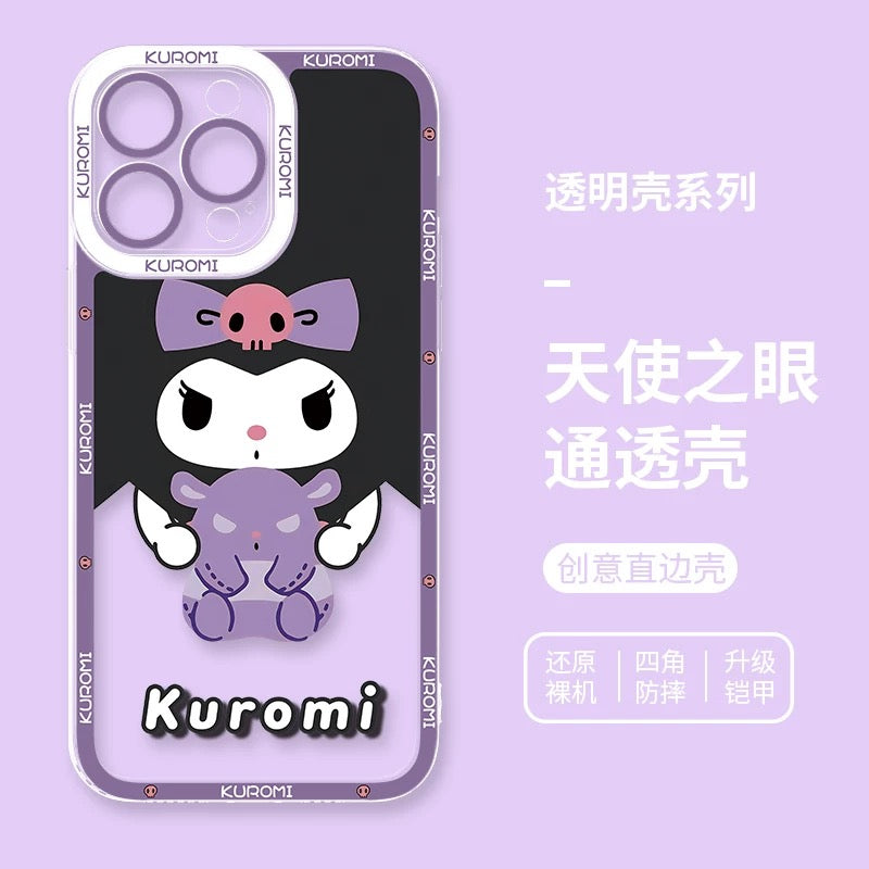 Japanese Cartoon Kuromi | Daily & Fun 8 Styles - iPhone Case PLUS SE2 XS XR X 11 12 13 14 15 16 16e 17 17e Pro Promax 12mini 13mini