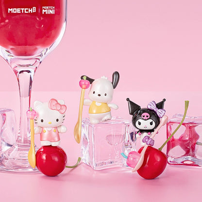 Sanrio Characters Sweet Cherry on Cup Beans Mini Series | Hello Kitty My Melody Kuromi Cinnamoroll Pompompurin Pochacco - Kawaii Collectable Toys Toy Collection