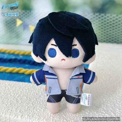 Japanese Anime Free! Iwatobi Swim Club Swimsuit Keychain | Haruka Makoto Rin Kirishima Sosuke Cute Kawaii 10cm Q Bean Doll - Cute Kawaii Item
