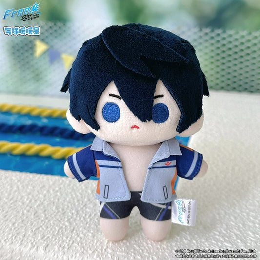 Japanese Anime Free! Iwatobi Swim Club Swimsuit Keychain | Haruka Makoto Rin Kirishima Sosuke Cute Kawaii 10cm Q Bean Doll - Cute Kawaii Item