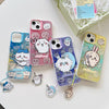 Japanese Cartoon ChiiKawa Laser Phone Case with Strap | Attack Mode with Fun Emo ChiiKawa Hachiware Usagi Momonga - Phone Case Samsung Galaxy S26 S25 S24 S23 S22 S21 FE Ultra Edge