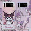 Japanese Cartoon | Kuromi with Hearts Travelling - Phone Case Samsung Galaxy Z Flip 3 4 W23 Filp