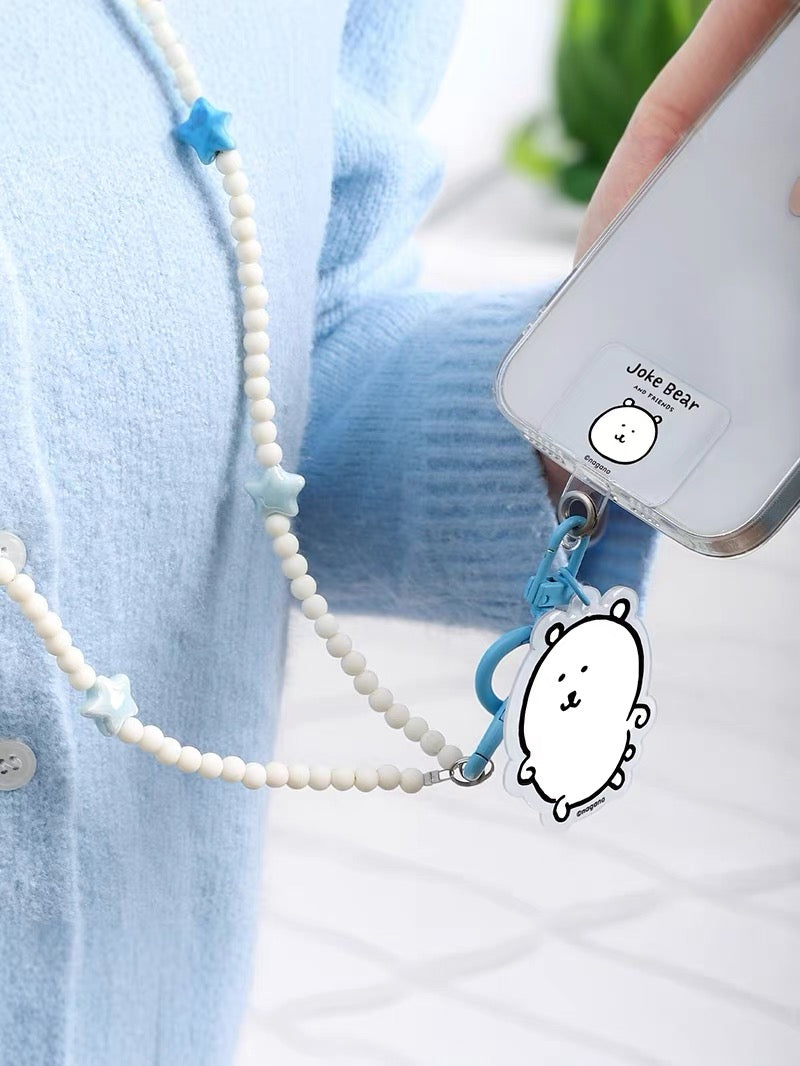 Japanese Cartoon Phone Back Clip with Phone Lanyard | Chiikawa Pink & Mint Green - for All Smart Phones (副本 4)