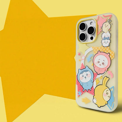 Japanese Cartoon ChiiKawa Club Music Party | Laser Case & Matt Jelly Case - iPhone Case 11 12 13 14 15 16 16e 17 17e Pro Promax