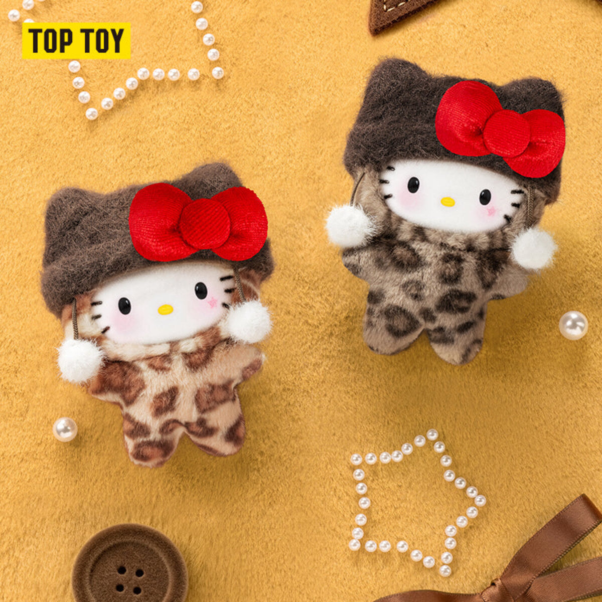 TOPTOY ハローキティ レオパードシリーズ ぬいぐるみチャーム