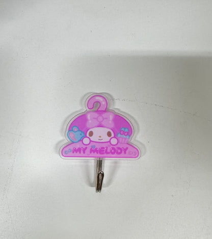 Japanese Cartoon Acrylic Traceless Hook | Hello Kitty My Melody Kuromi Cinnamoroll Pompompurin Pochacco Bad Badtz Maru Hangyodon -  Kawaii Style Lovely Decoration