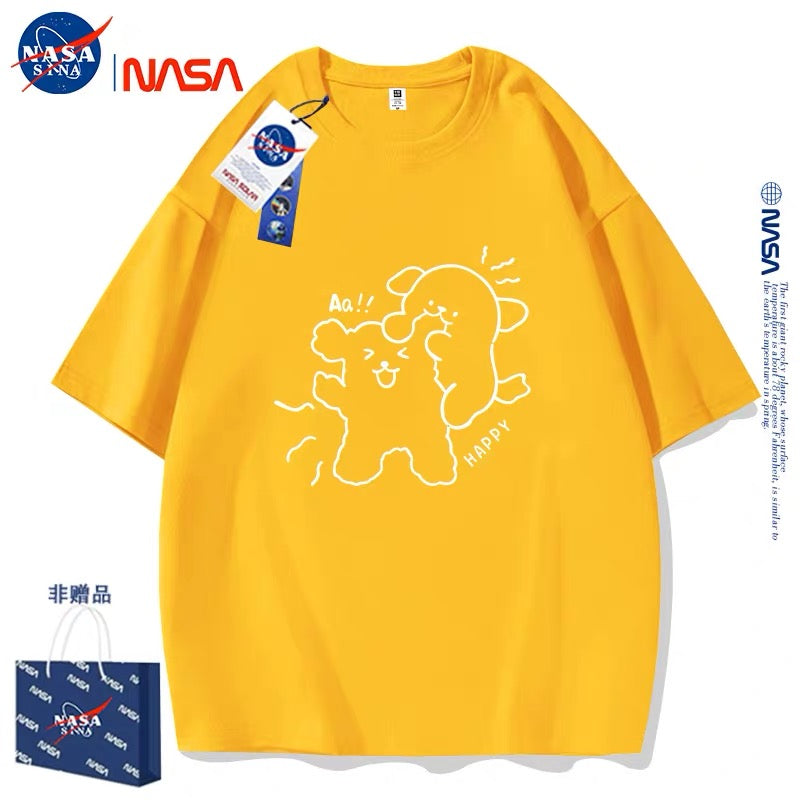 Cute Cartoon Doggie Maltese Puppy Style T-Shirt Series | Sweet Couple Part2 - Kawaii Fashion Items for Child & Adult