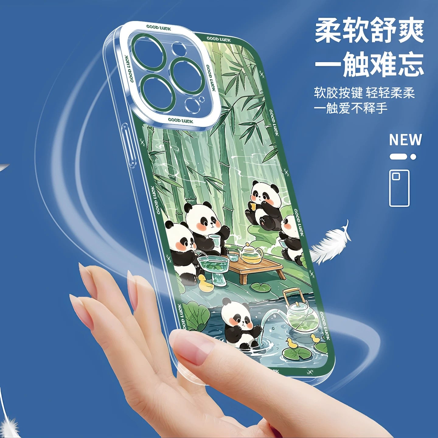 Cute Animal Panda | Season Times - iPhone Case PLUS SE2 XS XR X 11 12 13 14 15 16 16e 17 17e Pro Promax 12mini 13mini