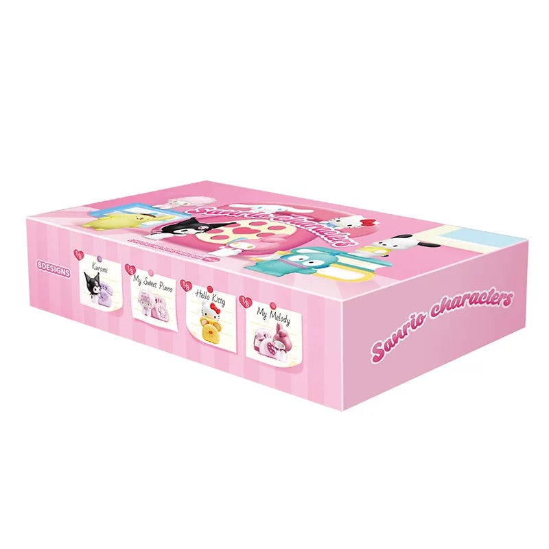 Sanrio Characters with Telephone Mini Box Series | Hello Kitty My Melody Piano Kuromi Cinnamoroll Pompompurin Pochacco Hangyodon - Kawaii Collectable Toys Toy Collection