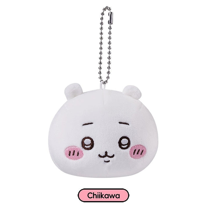 Chiikawa Spring Keychain ChiiKawa X Miniso | ChiiKawa Hachiware Usagi Big Head Keychain - Kawai ...