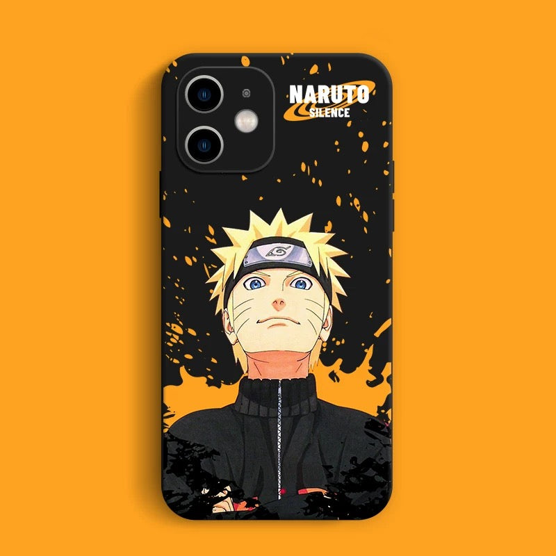 Japanese Anime Naruto Ninja | Black Case Naruto - iPhone Case 7 8 PLUS XS XR X 11 12 13 14 15 16 Pro Promax SE3 SE2 mini KawaiiGiftLand
