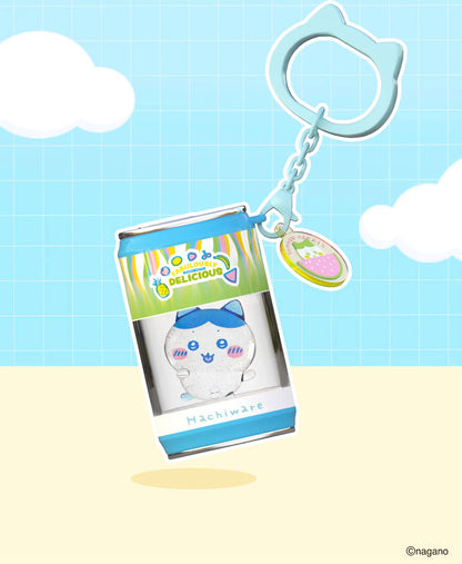ChiiKawa X Miniso Fruit Market Series Fruit Market Soft Drink Can Keychain Blind Box | ChiiKawa Hachiware Usagi Momonga Kurimanju Rakko Shisa Crab Soft Drink Can Keychain Blind Box - Kawaii Items Room Decoration Mystery Box