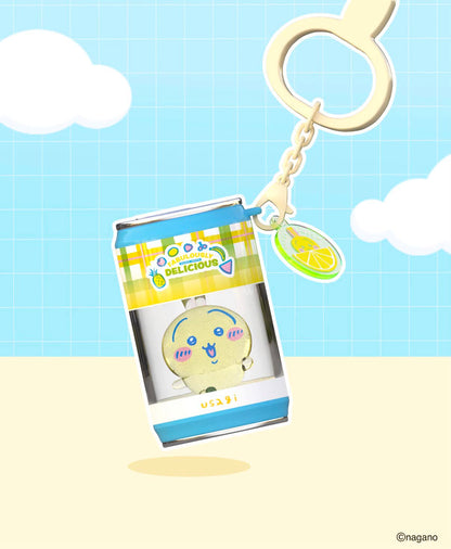 ChiiKawa X Miniso Fruit Market Series Fruit Market Soft Drink Can Keychain Blind Box | ChiiKawa Hachiware Usagi Momonga Kurimanju Rakko Shisa Crab Soft Drink Can Keychain Blind Box - Kawaii Items Room Decoration Mystery Box