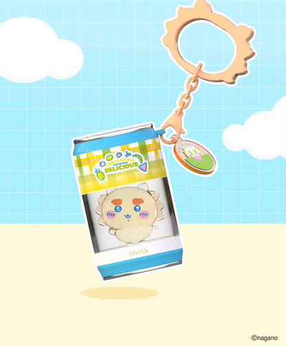 [Pre-Order] ChiiKawa X Miniso Fruit Market Series Fruit Market Soft Drink Can Keychain Blind Box | ChiiKawa Hachiware Usagi Momonga Kurimanju Rakko Shisa Crab Soft Drink Can Keychain Blind Box - Kawaii Items Room Decoration Mystery Box