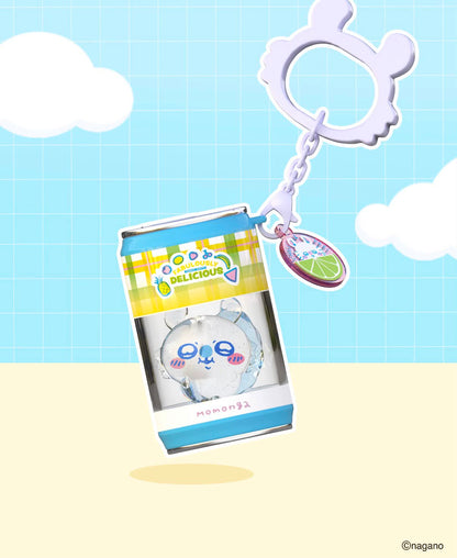 [Pre-Order] ChiiKawa X Miniso Fruit Market Series Fruit Market Soft Drink Can Keychain Blind Box | ChiiKawa Hachiware Usagi Momonga Kurimanju Rakko Shisa Crab Soft Drink Can Keychain Blind Box - Kawaii Items Room Decoration Mystery Box