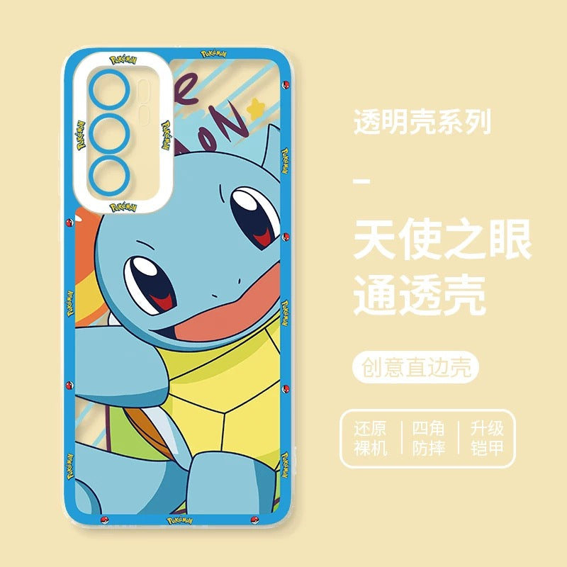 Japan Cartoon Pokemon Happy Party Verison | Pikachu Gengar Squirtle Psyduck - Phone Case Samsung Galaxy S26 S25 S24 S23 S22 S21 FE Ultra Edge