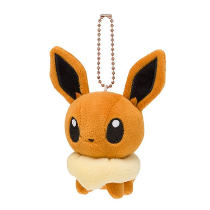 Japan Cartoon Pokemon Center Eevee Evolution Evolve Keychain | Eevee Vaporeon Jolteon Flareon Espeon Umbreon Leafeon Glaceon Sylveon - Mascot Mini Plush Doll