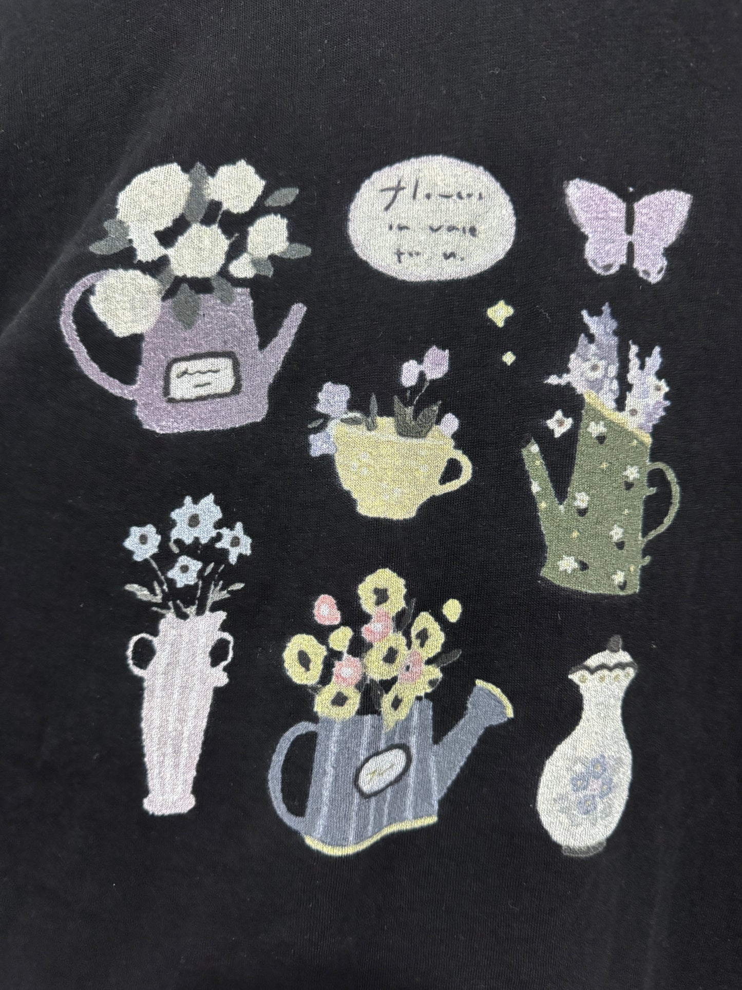 Japanese Fashion Cute Animals Style T-Shirt Series | Mori Garden Flower Pots - Kawaii Fashion Items