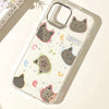 可愛い猫 子猫 ミラー iPhoneケース カワイイ ラブリー キュート ロリータ iPhone PLUS 11 12 13 14 15 16 Pro Promax
