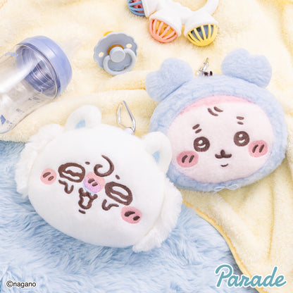 Japan ChiiKawa Baby Series | ChiiKawa Hachiware Usagi Momonga Kurimanju Rakko Shisa Crab Cute Baby Icon Plush Doll Card Holder Keychain - Kawaii items Room Decoration Doll