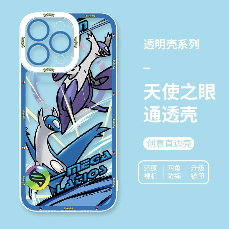 Japan Cartoon Pokemon Mega Evolution Anime | Metagross Scizor Latios Garchomp Rayquaza Lucario Charizard X Y Gardevoir - iPhone Case PLUS SE2 XS XR X 11 12 13 14 15 16 16e 17 17 17e Pro Promax 12mini 13mini
