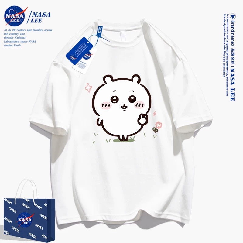 Japanese Cartoon ChiiKawa Casual Style T-Shirt Series | Chiikawa Yeah - Kawaii Fashion Items