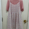 Japanese Fashion Cute Style Mori Series | Pink Colourful Heart Slip Dress - Kawaii Fashion Items