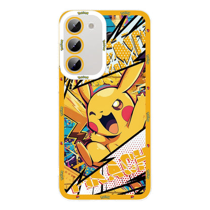 Japan Cartoon Pokemon Postal Street Style | Pikachu Gengar Squirtle Psyduck Mimikyu Bulbasaur Charmander Eevee - Phone Case Samsung Galaxy S26 S25 S24 S23 S22 S21 FE Ultra Edge