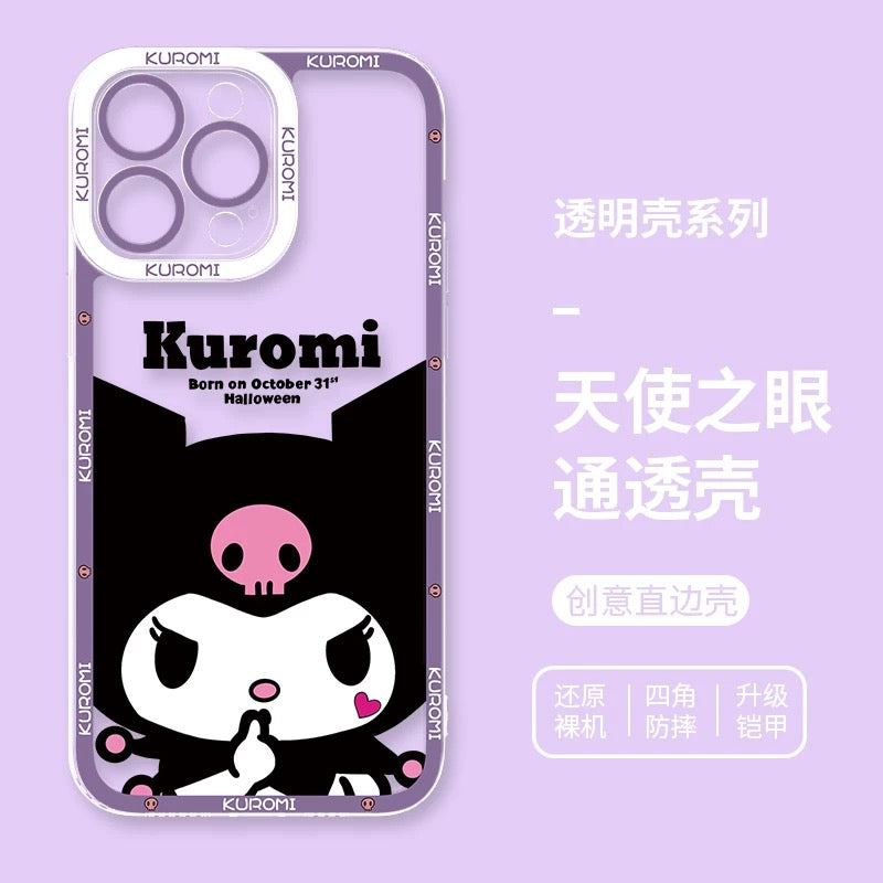 Japanese Cartoon Kuromi | Daily & Fun 8 Styles - iPhone Case PLUS SE2 XS XR X 11 12 13 14 15 16 16e 17 17e Pro Promax 12mini 13mini