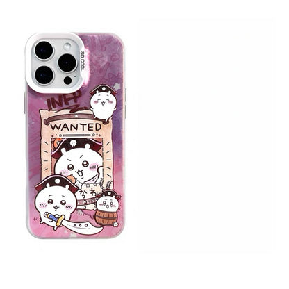 Japanese Cartoon ChiiKawa Pirates Laser Case | ChiiKawa Hachiware Usagi Momonga - iPhone Case 11 12 13 14 15 16 16e 17 17e Pro Promax