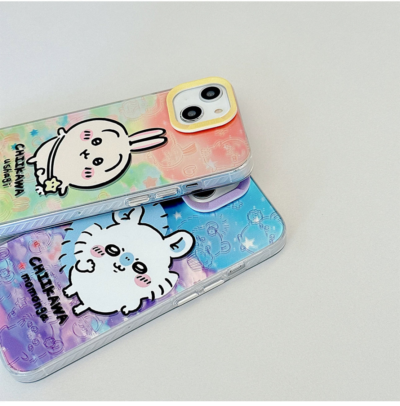 Japanese Cartoon iPhone Case with Strap | Laser Outing ChiiKawa Hachiware Usagi Momonga - iPhone CasePhone Case  7 8 PLUS SE2 XS XR X 11 12 13 14 15 Pro Promax 12mini 13mini