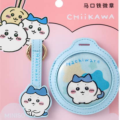 ChiiKawa X Miniso | ChiiKawa Hachiware Usagi Momonga Metal Pin and Landyard - Kawaii Item Cute Accessories