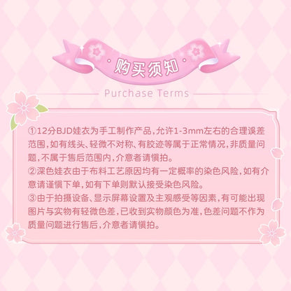 Simon Toys Cosplay Doll Outfits Set Uniform Version | Sailor One Piece Dress Uniform Primary - Original Outfits 1/12 ob11 11cm BJD Doll Ball Joint Doll