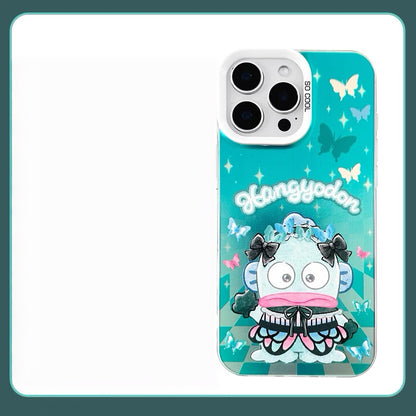 Japanese Cartoon Sanrio Butterfly Lolita Laser Case | Kuromi My Melody Cinnamoroll Hangyodon 4 Styles - Phone Case Samsung Galaxy S26 S25 S24 S23 S22 S21 FE Ultra Edge
