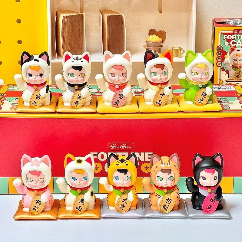 Kenny Wong Sam Sam Characters | Fortune Cat Lucky Cat Vol 1 -Toy Collection Mystery Blind Box