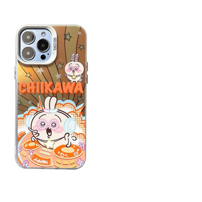 Japanese Cartoon ChiiKawa DJ Music Player | ChiiKawa Hachiware Usagi Momonga - iPhone Case 11 12 13 14 15 16 Pro Promax