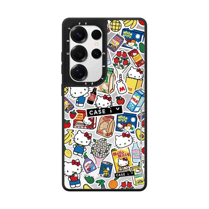 Cute Cartoon Hello Kitty Cat | Supermarket & Cup Noodles - Phone Case Samsung Galaxy S25 S24 S23 Ultra KawaiiGiftLand